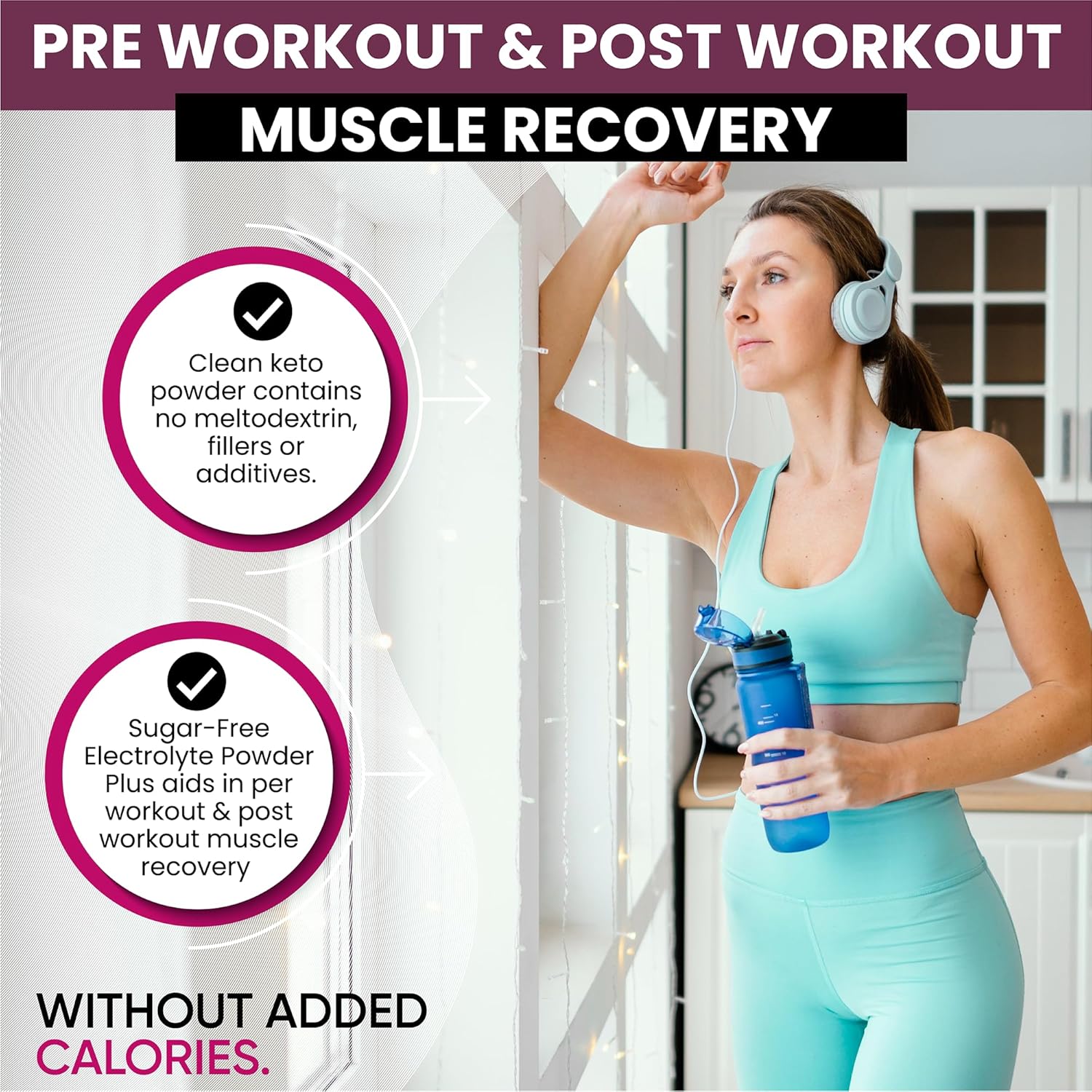PowderVitamin Electrolytes Powder Plus (50 Servings) Black Tea Hibiscus Electrolyte Powder Keto, Sugar Free, Pink Himalayan Salt,1000mg Potassium,120mg Calcium,120mg Magnesium, Hydration Powder