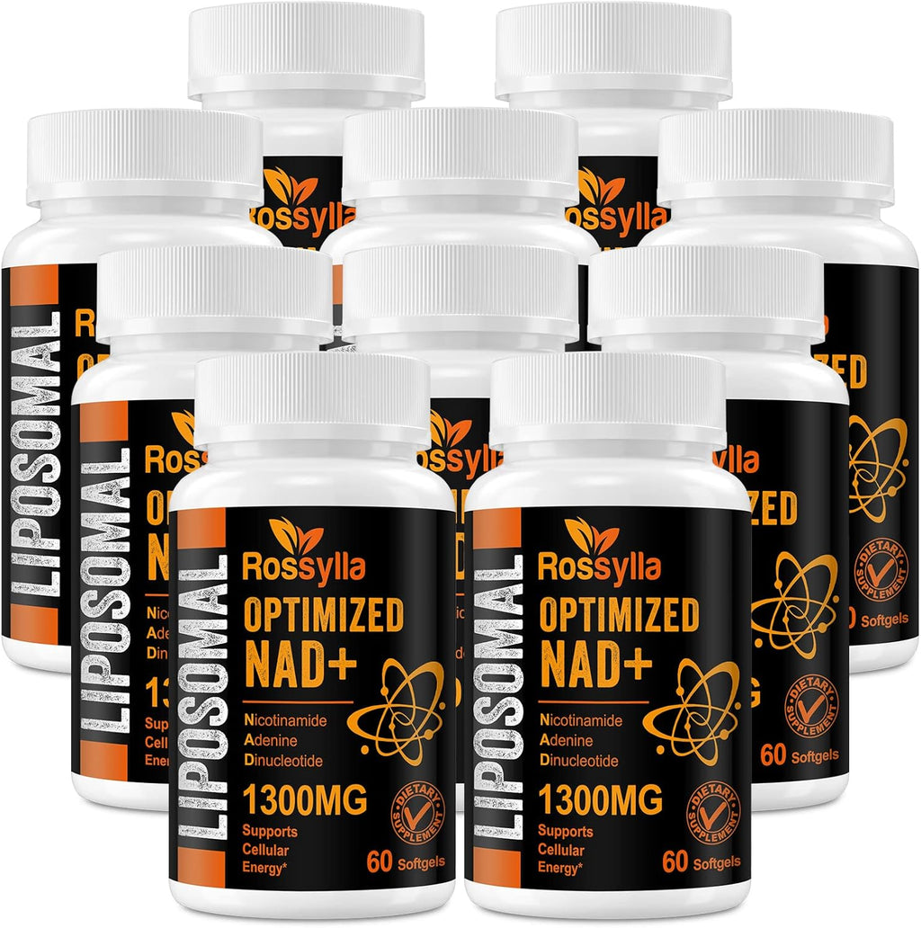1300 MG Liposomal NAD+ Supplement | Highest Absorption | Purest NAD Supplemet to Boost NAD+ Effetively | Boosting NAD+ Supplement for Aging Defese, Cellular Energy, Longevity | 600 Count