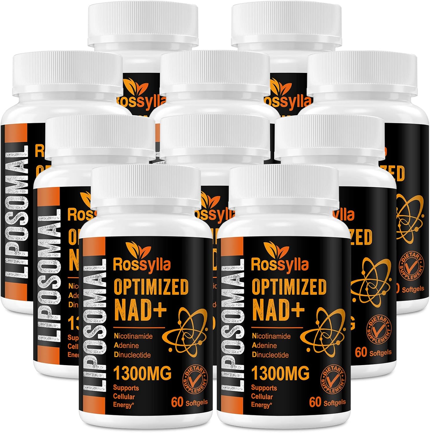 1300 MG Liposomal NAD+ Supplement | Highest Absorption | Purest NAD Supplemet to Boost NAD+ Effetively | Boosting NAD+ Supplement for Aging Defese, Cellular Energy, Longevity | 600 Count