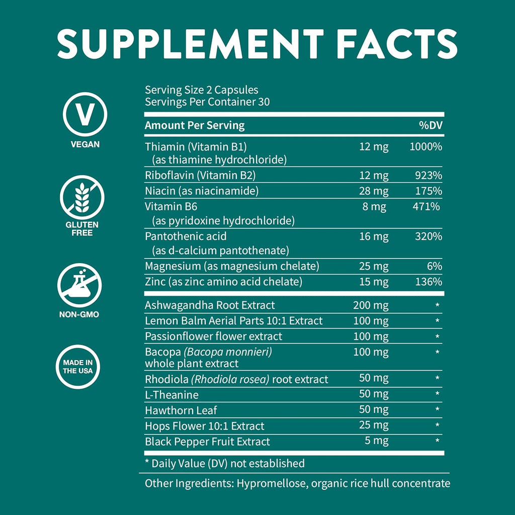WellPath Zen Stress Relief Supplement + Mood Support (180 ct) | Calm, Stress & Energy Aid | Ashwagandha Root, Rhodiola Rosea, L-Theanine, Lemon Balm | Herbal Capsules