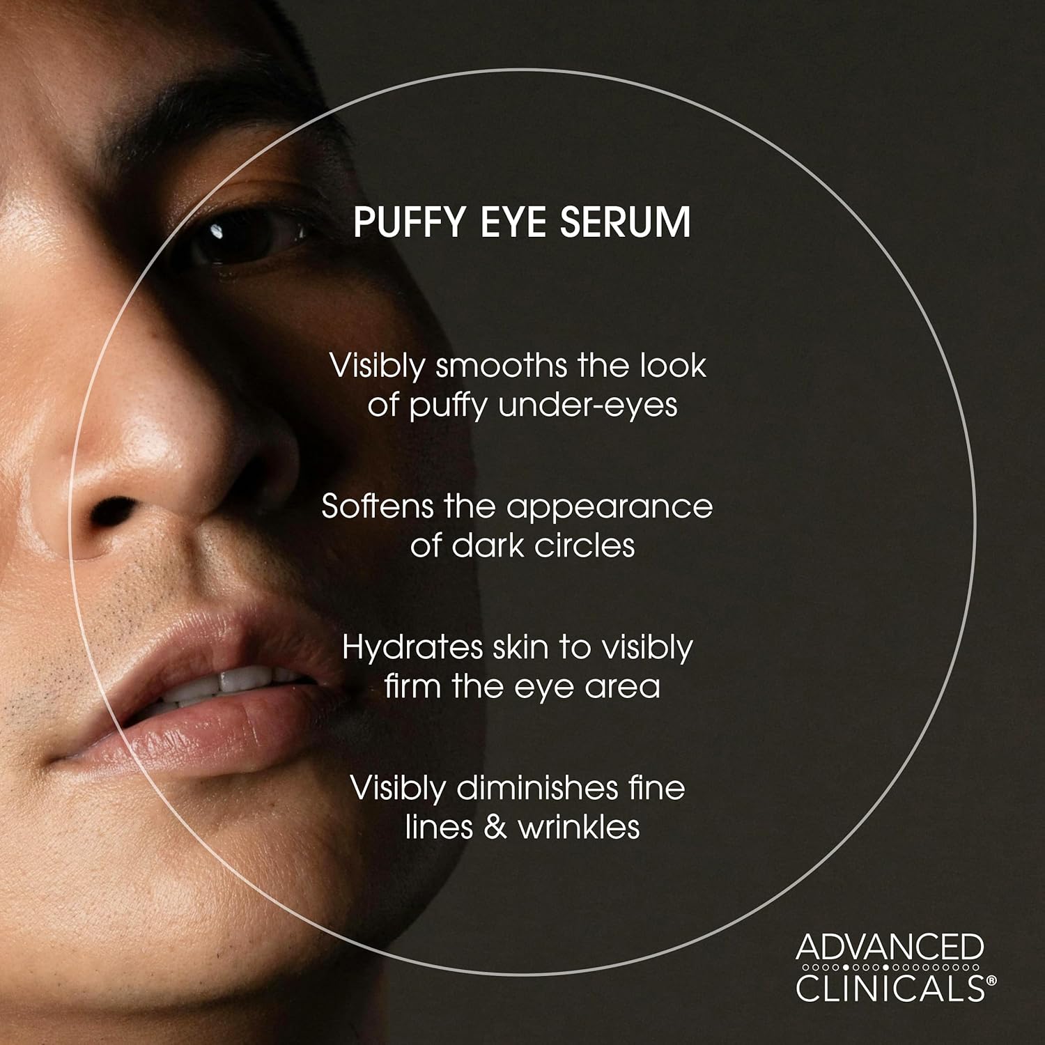 Advanced Clinicals Puffy Eye Under Eye Serum | Visible Anti Aging Brightening Vitamin C + Caffeine Serum Helps Improve Look Of Puffiness, Fine Lines, Dark Circles, & Uneven Skin Tone, 2-Pack