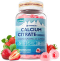 Calcium Citrate 1000mg, Calcium Gummies with Calcium & Magnesium 2:1 Ratio, Plus Vitamin D3, Zinc, B6 & Potassium – High Absorbable Calcium Chewable, Bone & Muscle Support, Vegan, Sugar-Free, 60Cts