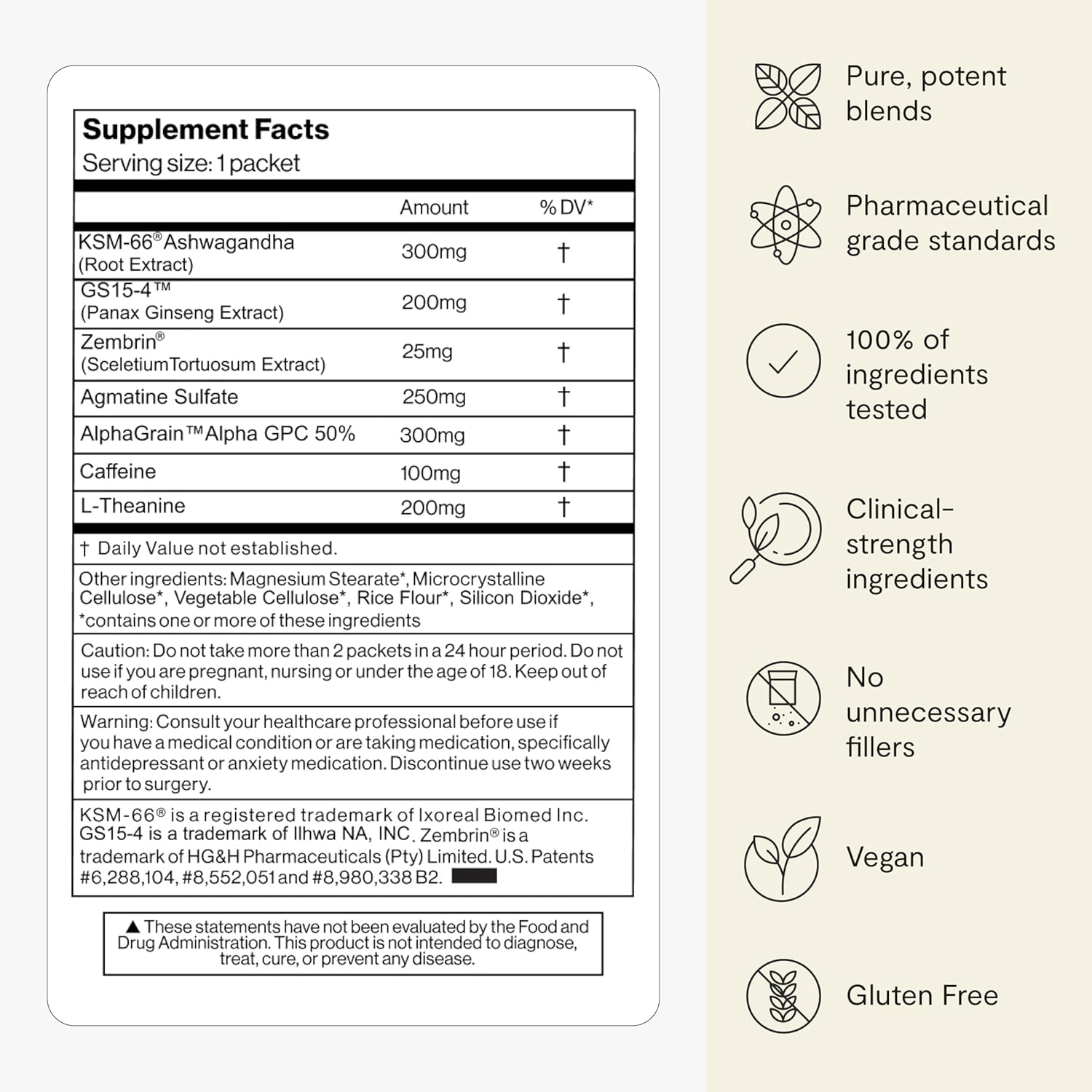 Thesis Creativity - Nootropic Brain Support Supplement - Supports Learning & Memory, Verbal Fluency, and More - Ashwagandha, Agmatine, L-Theanine & More - 1 Month Supply (24 Servings)