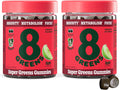8Greens Supergreens Gummies | Super Greens Powder Superfood Gummy for Metabolism, Immunity & Focus, Digestive Health Enzymes, Organic: Chlorella, Spirulina, Aloe Vera, Apple Flavor, 100 Count