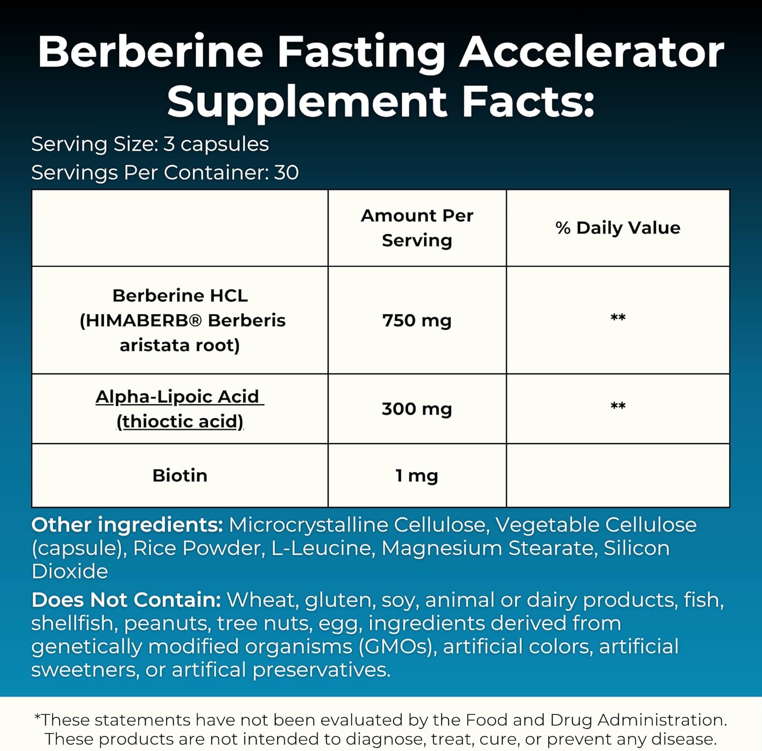 MYOXCIENCE Berberine Fasting Accelerator | Himaberb Berberine HCL with ALA (Alpha Lipoic Acid) and Biotin (90 Capsules)