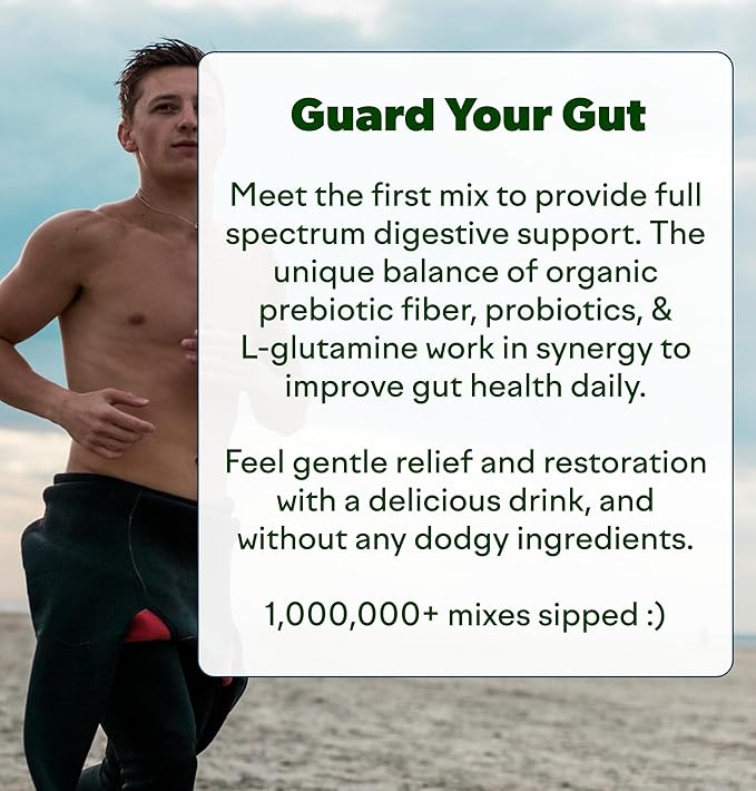 Feel Goods Gut Guardian Prebiotic Powder Bundle, Sugar-Free, Organic Fiber & Herbs for Bloat, Gut & Digestive Health Support for Men & Women, Non-GMO – Strawberry Kiwi & Tropical Mango, 60 Servings