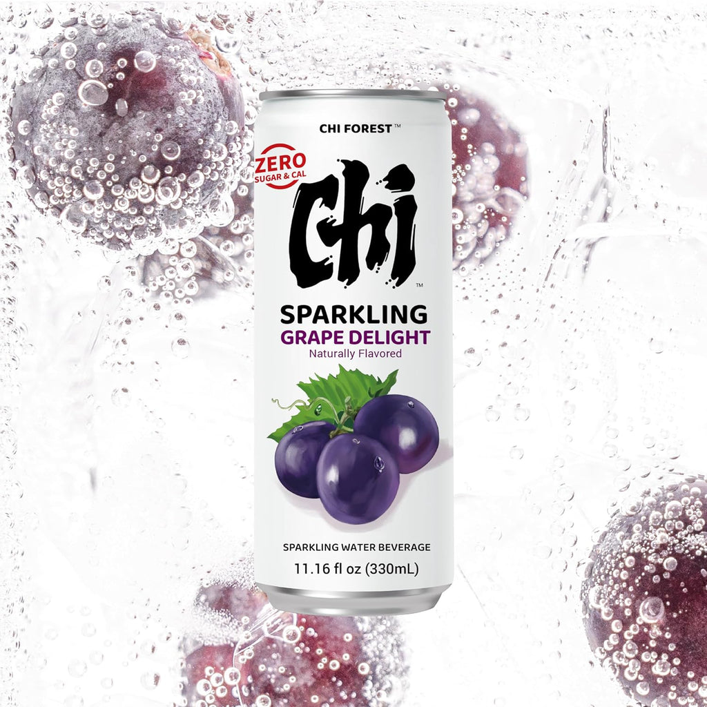 CHI FOREST Grape Delight sparkling water, 0 Sugar 0 Carolies, 11.15 oz* 24