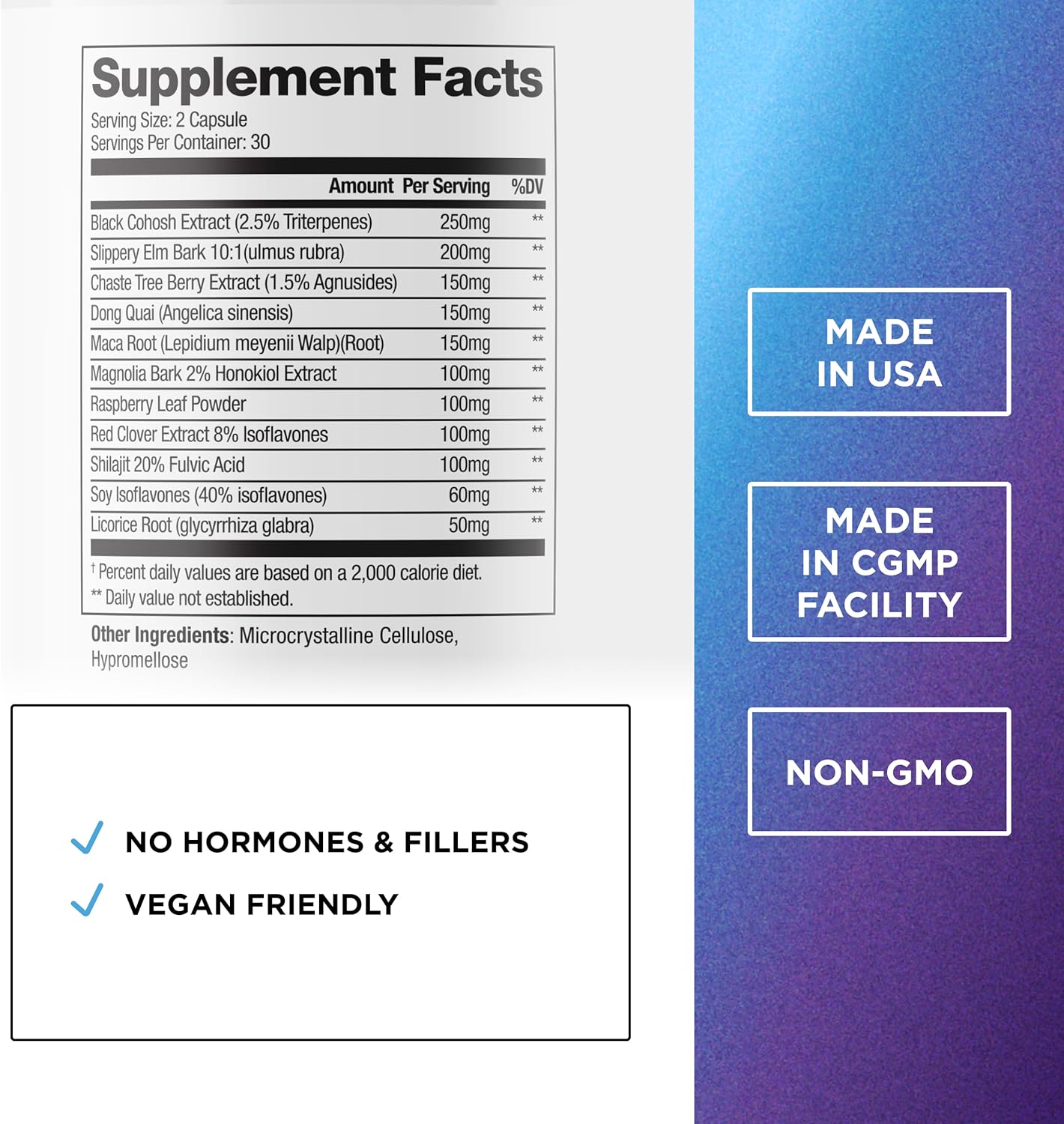 DR. EMIL NUTRITION Menopause Supplements for Women - Multi-Symptom Menopause Relief for Hot Flashes, Night Sweats & Mood Swings - Menopause Support Pills with Black Cohosh - 30 Day Supply
