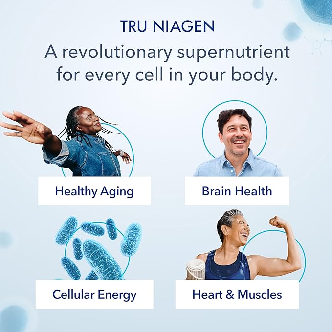TRU NIAGEN BEAUTY NAD+ for Hair, Skin & Nails | Contains Niagen®, Astaxanthin, Hyaluronic Acid, Biotin | Supports Skin Elasticity & Moisture Retention | Daily Supplements for Men & Women | 30 Servings