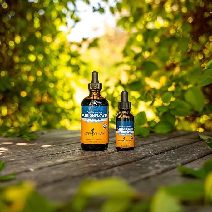 Herb Pharm Certified Organic Passionflower Liquid Extract - 4 Fl Oz