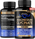 Magnesium Glycinate 500 mg - Chelated Supplement - 98% High Absorption - Support for Sleep, Muscle & Heart Health - Made in USA, Lab Tested & Non-GMO - 120 Capsules