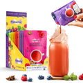 Frubemix Real Fruit & Berries Blend – Honey Sweetened, Purée-Based Drink Mix | No Artificial Flavors | Sparkling Refreshers, Cocktails & Mocktails | Hot or Iced | Variety Pack (10 Count)