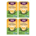 Yogi Tea Pure Green Tea - 16 Bags per Pack (4 Packs) - Organic - Supports Overall Health & Provides Antioxidants