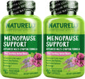 NATURELO Menopause Supplements for Women, Herbal Blend with Black Cohosh for Menopause Hot Flashes Advanced Estrogen Multi-Symptom Formula 90 Capsules (Pack of 2)