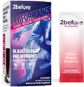 2before Blackcurrant I All Natural Vegan Pre Workout, Caffeine Free I Clean Energy, Endurance, Recovery I Pre Workout Women and Men I 10 x Individual Packets I Informed Sports Certified