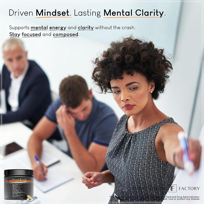 Formulation Factory Boss Mode 10-in-1 Nootropic Cognitive Enhancement Supplement, Focus & Memory Booster, Featuring Lion’s Mane, Bacopa Monnieri, Alpha-GPC, Ginseng & More 360 Capsules (3 Pack)