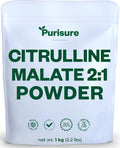 L Citrulline Malate 2:1 Powder, 1 kg, Supplement and Nitrate for Strength Performance and Energy, Pre-Workout L Arginine L Citrulline Supplement Powder, 334 Servings