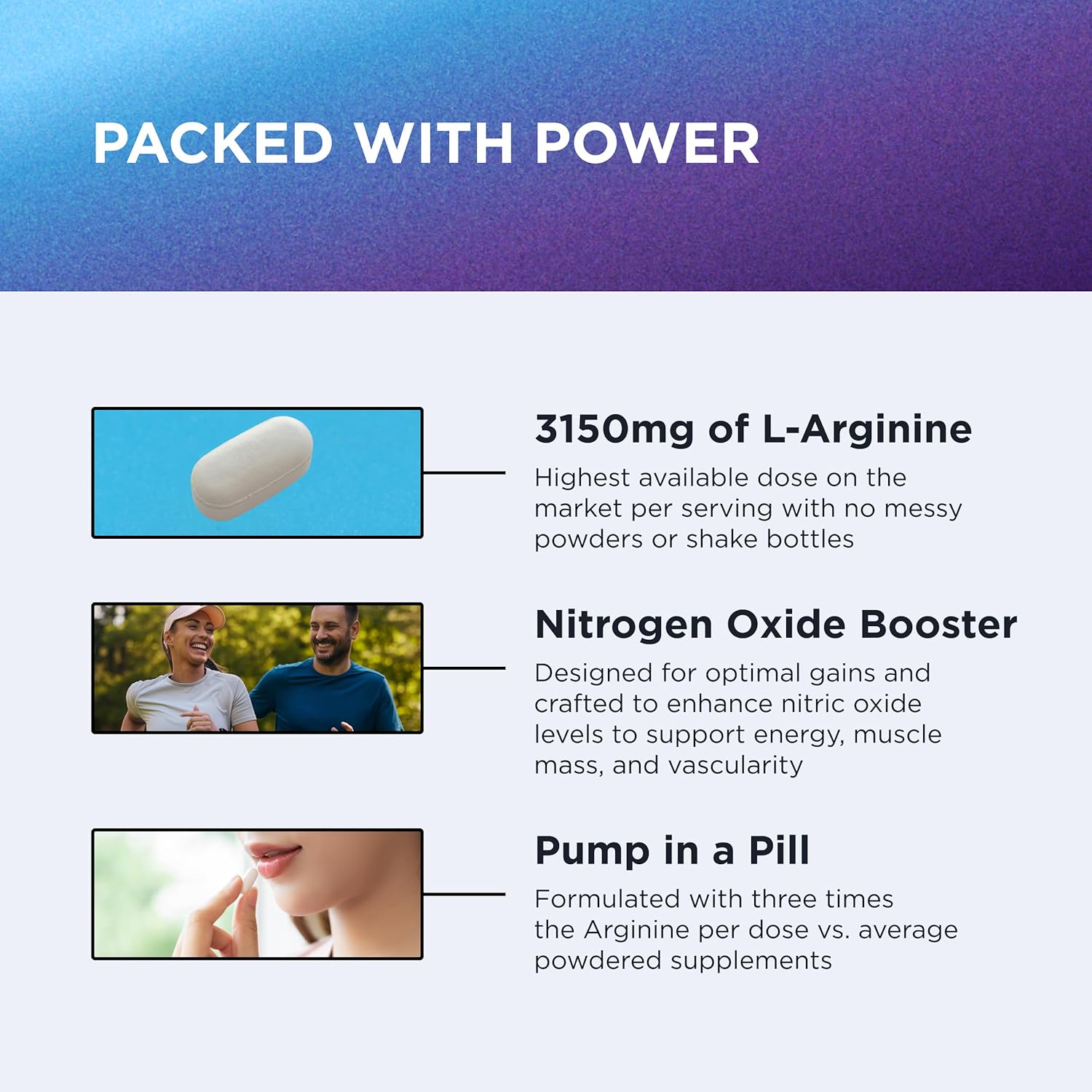 Dr. Emil - L Arginine (3150mg) Highest Capsule Dose - Nitric Oxide Supplement for Vascularity, Endurance and Heart Health (AAKG and HCL) - 90 Tablets