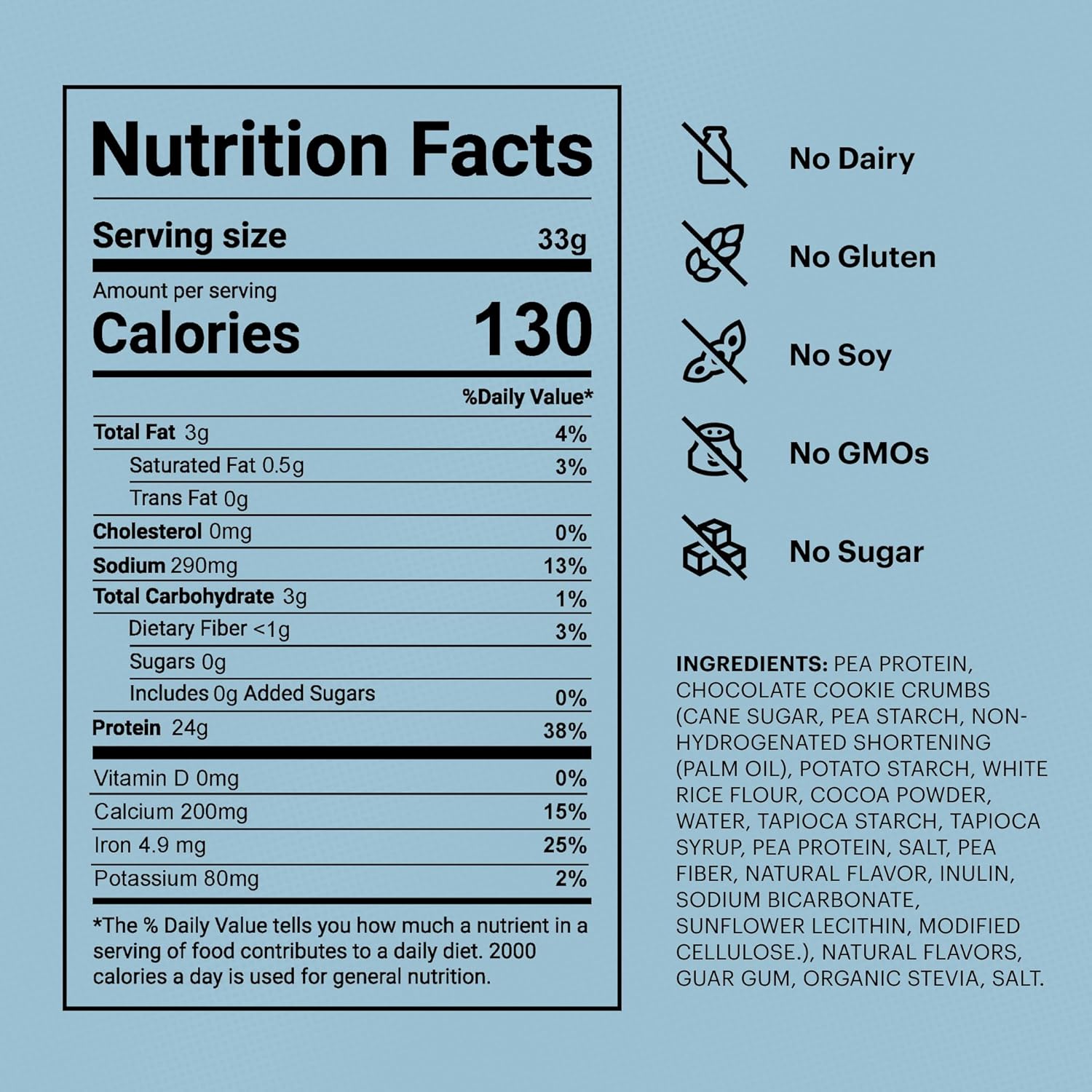 TB12 Plant Based Protein Powder by Tom Brady, 24g of Vegan Pea Protein, Low Sugar, Low Carb, Non-GMO, Meal Replacement, Keto Friendly, Paleo, Sugar Free, Cookies and Cream Flavor (30 Servings)