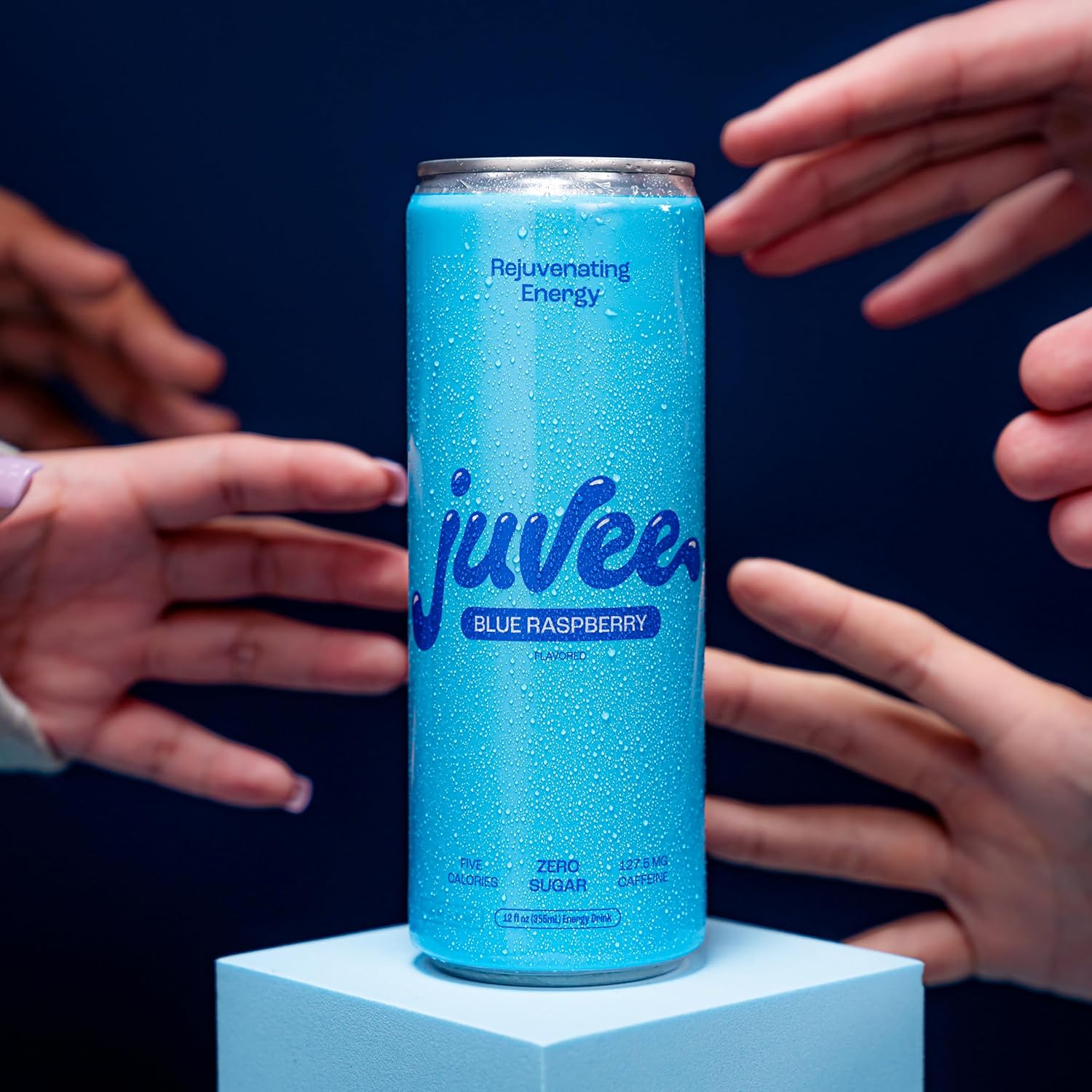 Juvee Rejuvenating Energy Drink. Sugar Free Energy Drinks. Taurine, Vitamin B12, Vitamin B6. 128 Mg Of Caffeine. L-Theanine For Mood Support. Panax Ginseng For Focus. Vitamin C For Immune Support. Gluten Free 12 oz - 12 Pack - Variety Pack