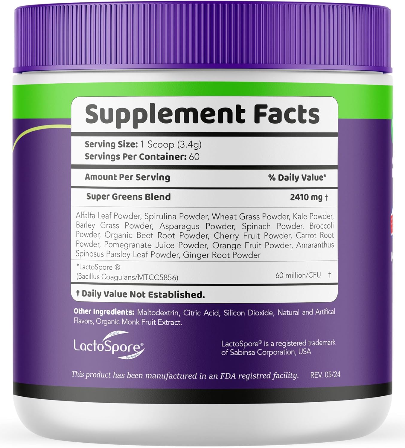 Herpa Greens Advanced Formula Powder in a Jar, Supports Overall Health, Wellness - 150 Servings (5 Month Supply) - Pack of 5