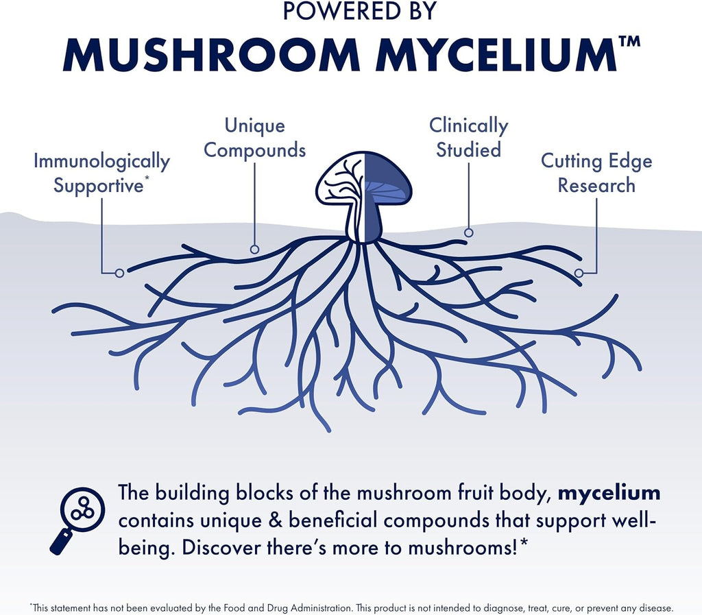 Host Defense MyCommunity Capsules - 17 Species Blend Mushroom Supplement for Immune Support - Herbal Aid with Lion's Mane, Reishi, Chaga, Cordyceps, Turkey Tail & More - 30 Capsules (15 Servings)*