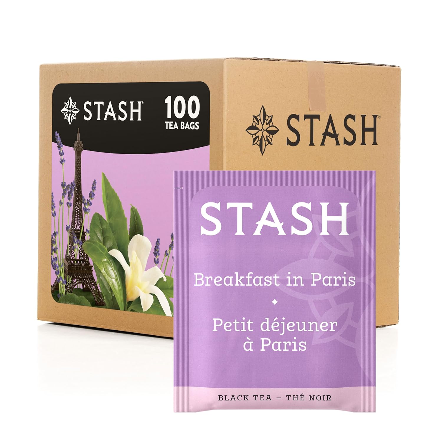 Stash Tea Breakfast in Paris Black Tea, Box of 100 Tea Bags
