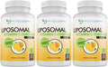 Liposomal Vitamin C 1400mg Per Serving - High Absorption Ascorbic Acid, Lypo-Spheric Vitamin C Complex Immune Support Supplement w/Powerful Antioxidants and Collagen Booster, (180 Veggie Caps 3 Pack)
