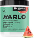 Harlo - Watermelon Salt Electrolyte Drink Mix w/Bovine Collagen & Creatine - Creatine Monohydrate Powder - Energy Drink Powder - Pre Workout Powder - Sugar Free Energy Drinks - Post Workout Recovery