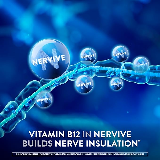 Nervive Nerve Health, Alpha Lipoic Acid, Fortify Nerve Health, Healthy Nerve Function, Healthy Blood Circulation, Supplement, Tablet, 60 Tablets