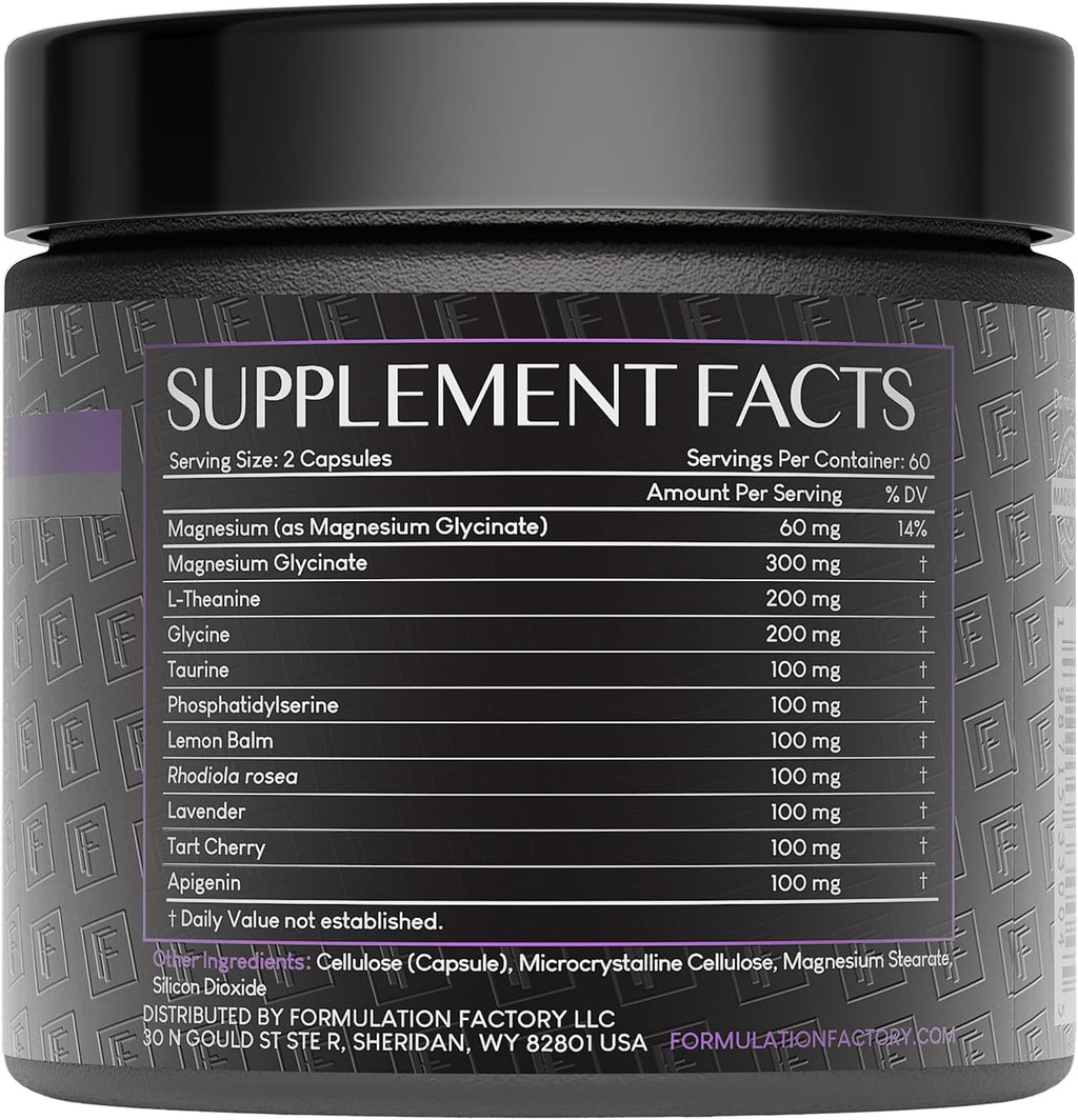 The Night Before 10-in-1 Midnight Maximizer Sleep Aid, Stress Relief, Cognition, Relaxation, Recovery, Focus, Magnesium Glycinate, L-Theanine & More, (120 Capsules – 2 Month Supply)