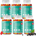 BIO VITALICA Sea Moss Gummies Elderberry BioVitalica - Vitamin C D + Zinc - Irish Seamoss Vegan Gummy with Sea Moss Gel & Powder for Immunity, Detox - for Adults and Kids (6Packs)