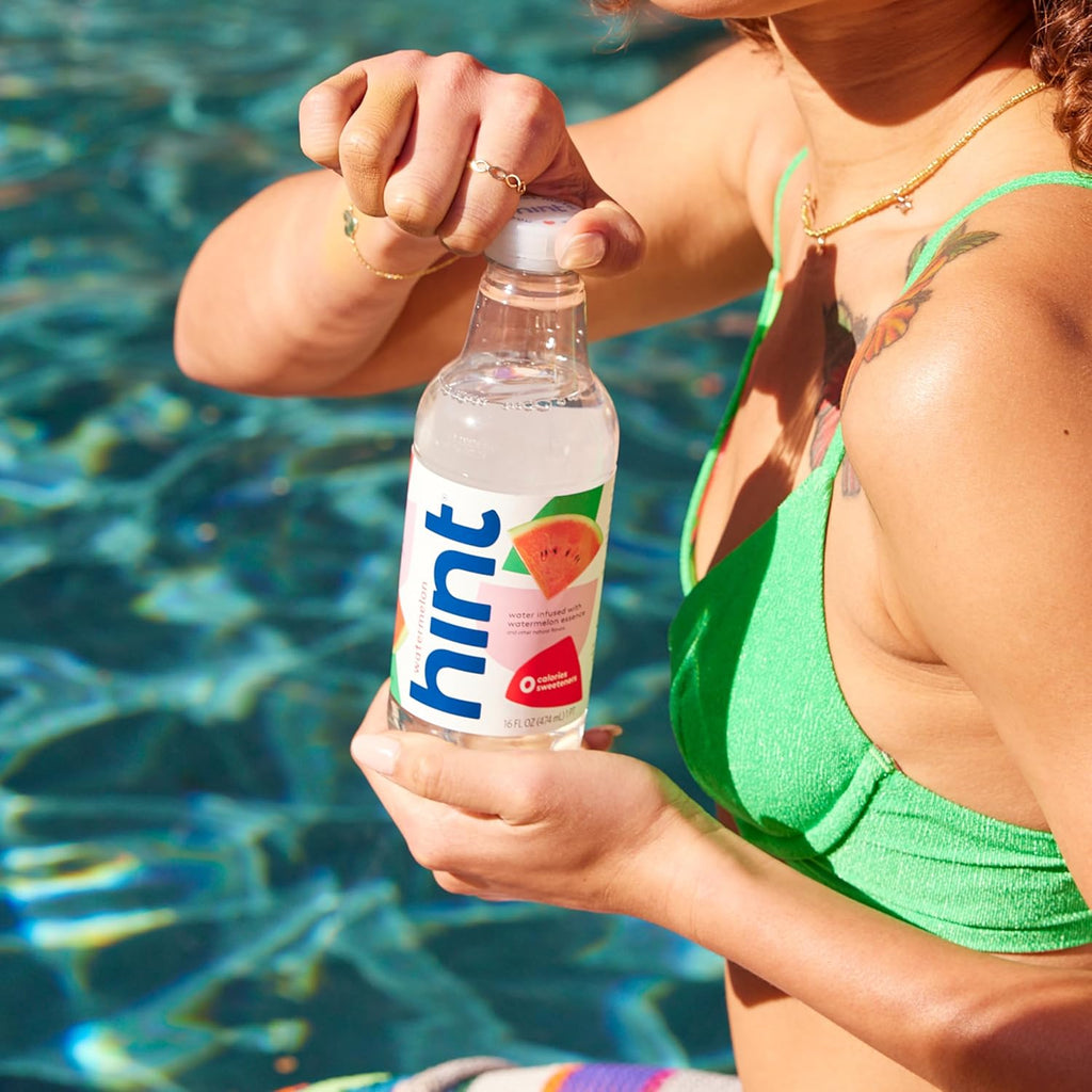 Hint Bottled Water, Crisp Apple and Watermelon - Purified Flavored Water with Zero Calories, Sugar Free, Natural Flavors - 16 Fl Oz (Pack of 24)