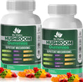 Mushroom Gummies – 10 Mushroom Complex with Lion’s Mane, Reishi, Chaga, Cordyceps & More – Fruity Vegan Gummies – Non-GMO, Gluten-Free, Plant-Based – 2 Packs