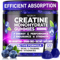 Creatine Gummies Monohydrate Complex for Men & Women, 9000MG Creatine Pre-Workout Supplement Enhance Muscle Strength Recovery Cognitive Health & Memory, 120 Gummies Sugar Free Vegan Non-GMO