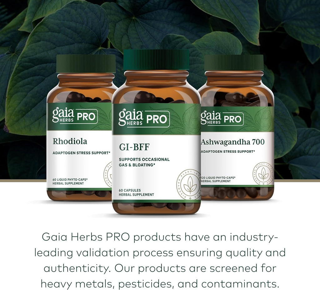GAIA HERBS PRO GI-BFF Digestive Health Support Supplement - GI Health Supplement with Organic Fennel & Cinnamon Bark - Benegut for Occasional Gas & Bloating* - 60 Capsules (60 Servings)