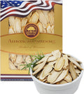 American Ginseng Slices from Wisconsin, DOL American Wisconsin Ginseng Slices Root for Tea, Energy for Men Women Mental Health Boosts Immunity, Gluten Free, Long Strip 1 Box of 4 Ounces