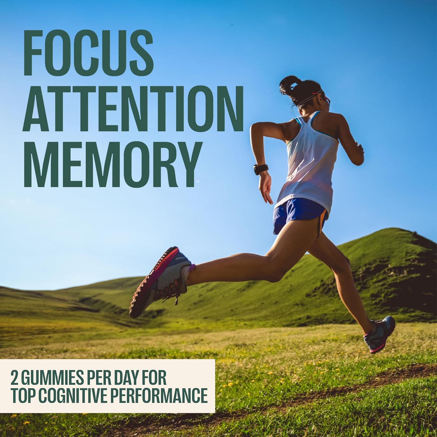 ORLO Focus & Memory Gummies – Brain Health & Cognitive Support for Adults with Lion’s Mane Mushroom, L-Theanine & Phosphatidylserine, Nootropic Supplement for Focus, Clarity & Memory, 60 Vegan Gummies