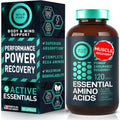 Essential Amino Acids Supplement – 3,000mg Leucine, Lysine, Isoleucine, Tryptophan Complete Complex - All 9 Best Amino Acids for Muscle Growth, Power, Recovery - 120 Vegan, Keto-Friendly BCAA Capsules