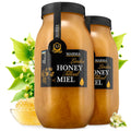 HONIGMA® Marma Linden Honey | Authentic Raw Honey from Ukraine | 100% Pure, Unpasteurized & Fully Crystallized | 1000g/35.2oz | Naturally Solid Texture | Pack of 2