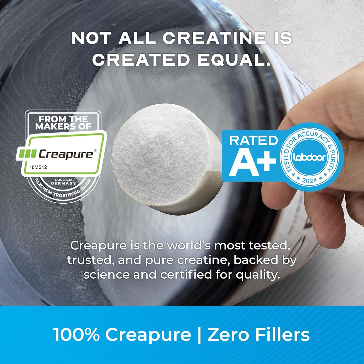 Muscle Feast Creapure Creatine Monohydrate Powder, Vegan Keto Friendly Gluten-Free, Muscle Recovery Supplement and Trusted Creatine for Muscle Growth, Flavored Creatine, Natural Blue Raspberry, 300g