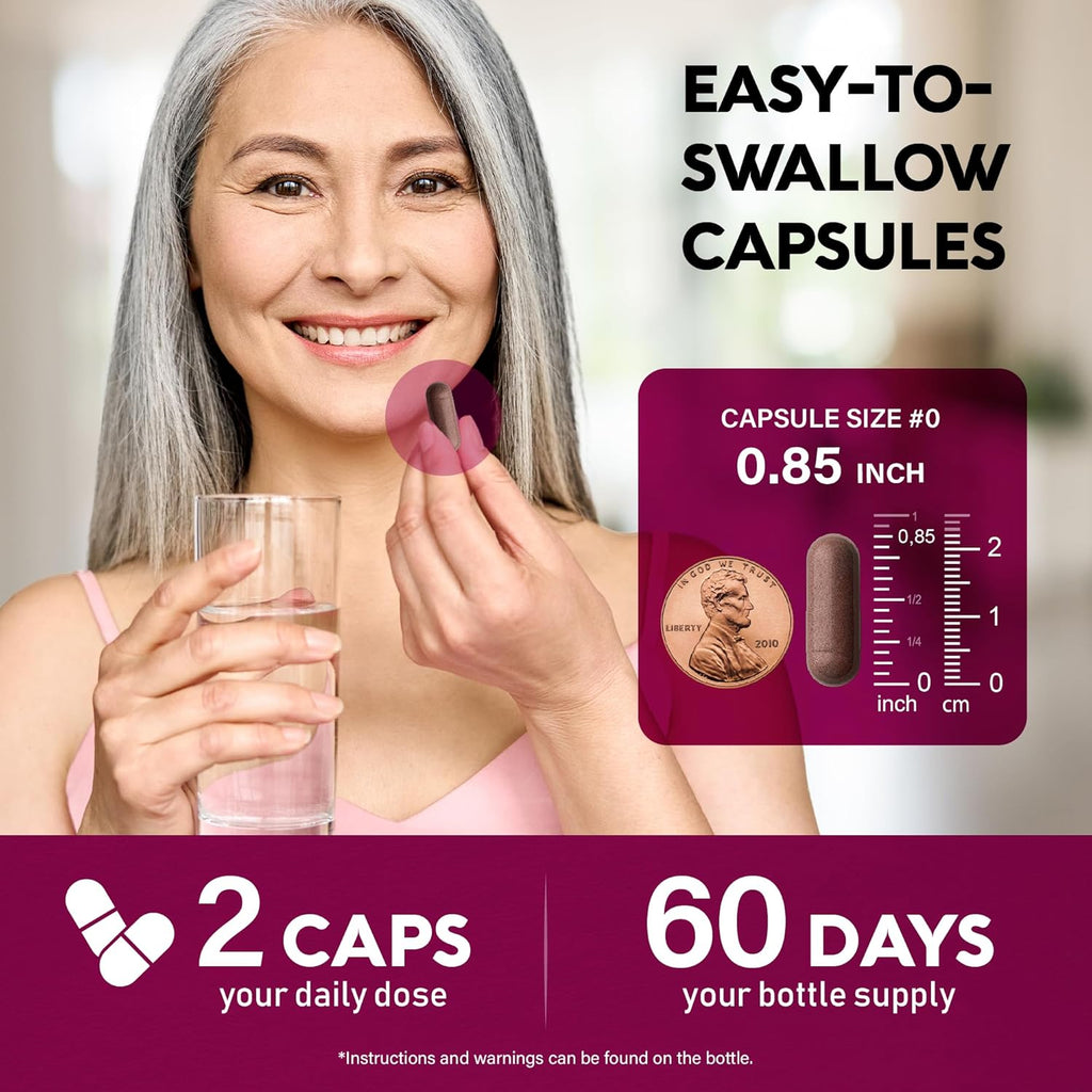 Beet Root Capsules - Healthy Blood Pressure Support Supplement** for Heart & Circulation Support - with Hawthorn Berry, Hibiscus & Garlic - Nitric Oxide for Energy - Made in USA, 120 Capsules