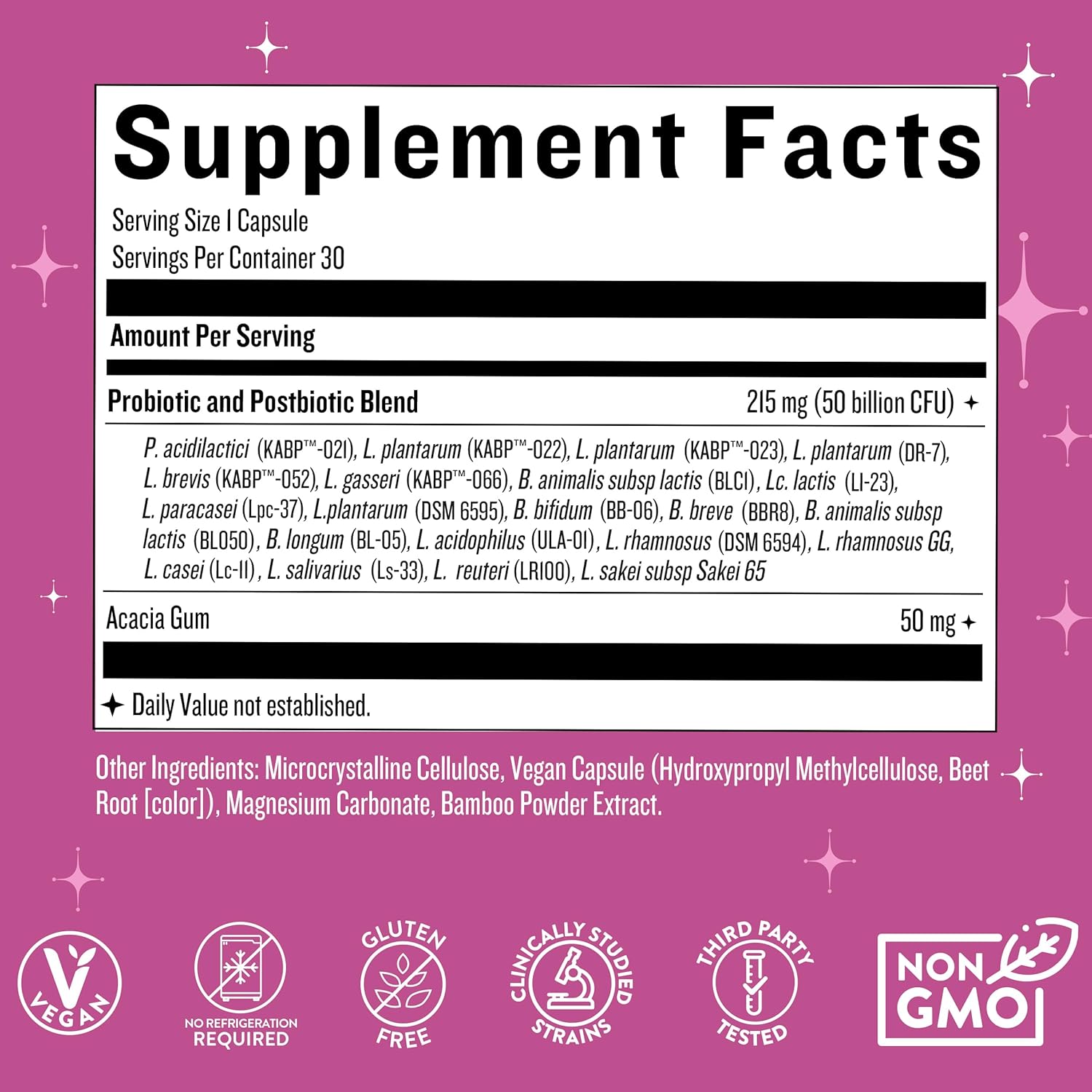 Legendairy Milk Hot Girl Ish™ - Daily Probiotics for Women with 50 Billion CFU - Women's Probiotic Supplement with 20 Probiotic Strains, Prebiotics & Postbiotic for Digestive, Gut & Immune Health