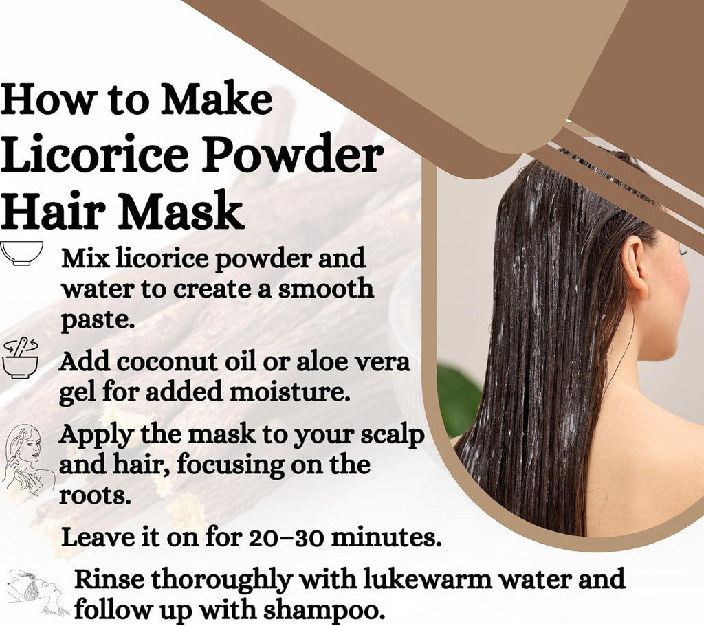 Licorice Powder 100% Pure & Natural Licorice Root Powder for Herbal Tea, Skin Care, & DIY Beauty Natural Licorice Root Supplement 5.3 oz Resealable Pack