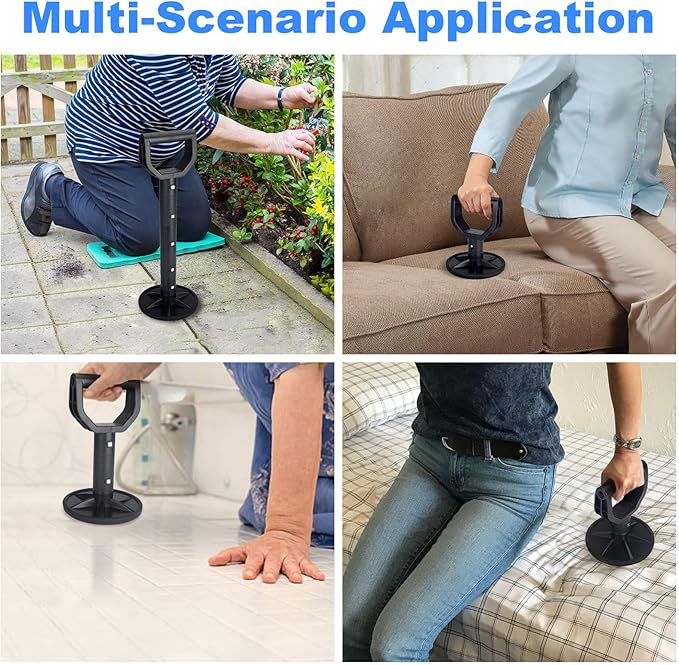 2 Package Generturbo Mobility Aids Tool Help Seniors Get Up from Floor Ground, Adjustable Standing Assist Supports Equipment, Elderly Lift Assist Devices for Old People
