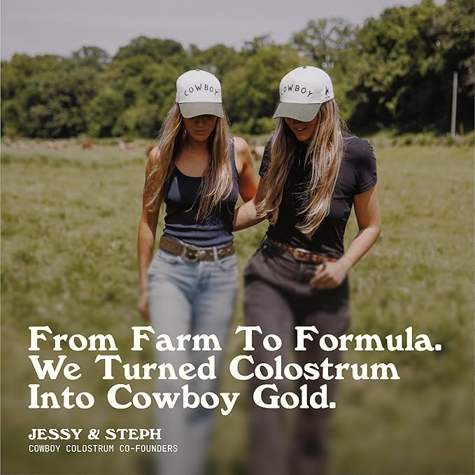 COWBOY COLOSTRUM Powder - Bovine Colostrum Powder for Women & Men - First Day Milking Whole Colostrum - Grass Fed Colostrum Supplement for Gut Health, Immunity, Skin & Hair (Chocolate, 40 Servings)
