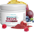 PUREHEALTH RESEARCH Reds Superfoods Powder - Only 10 Calories Fruit and Vegetable Adaptogen Drink with Beetroot, Polyphenols, Probiotic Powder - Antioxidants Supplement for Energy, 30 Servings
