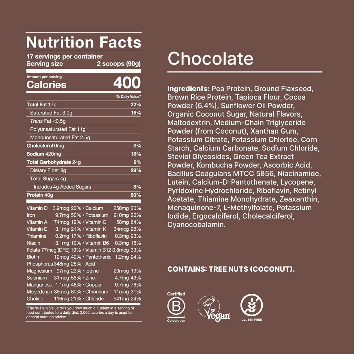 Huel Black Edition | Chocolate 40g Vegan Protein Powder | Nutritionally Complete Meal | 27 Vitamins and Minerals, Gluten Free | 17 Servings