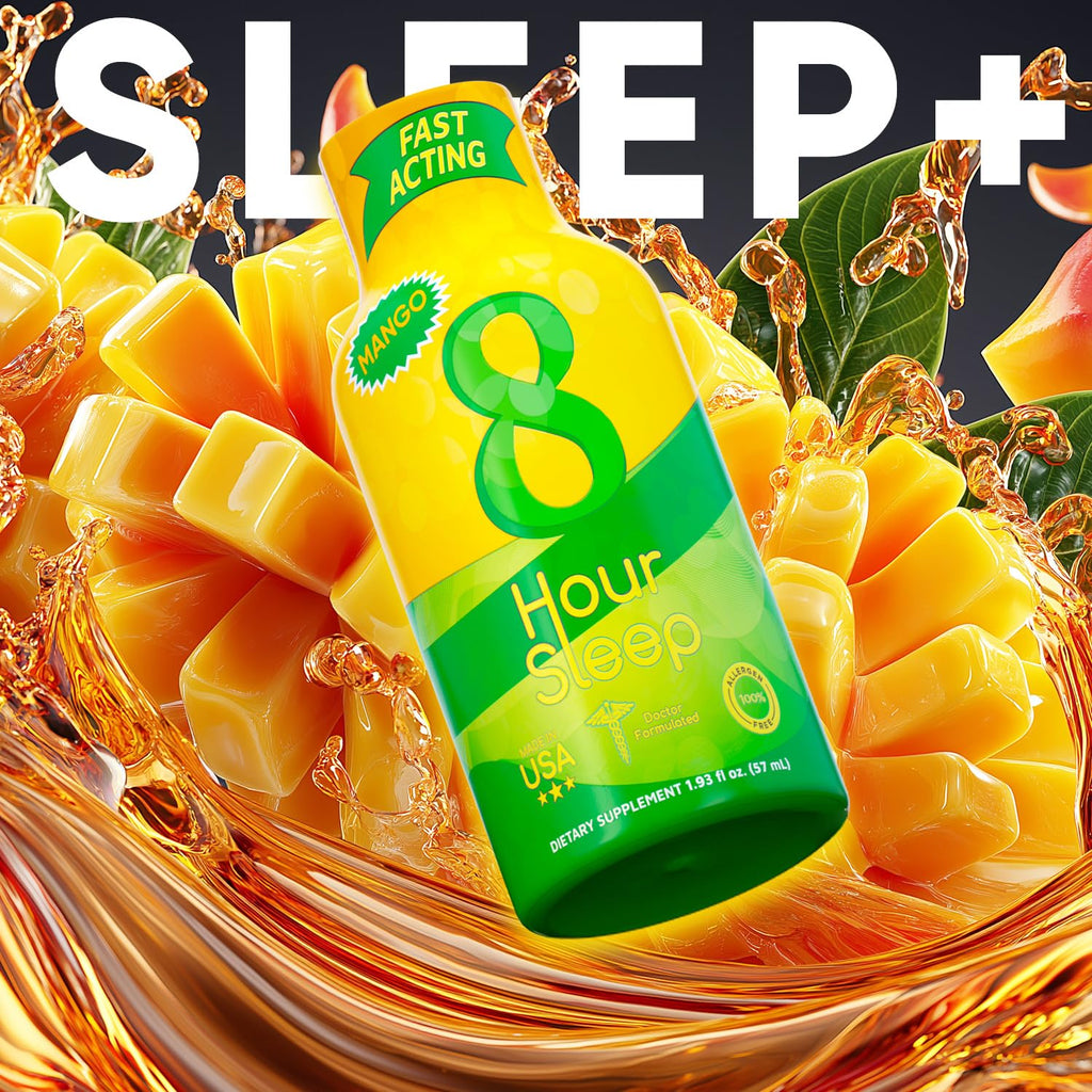 Vitamin Energy 8 Hour Sleep Shot Mango 12 Pack, Melatonin, 5-HTP, GABA, Valerian, Lavender, Nighttime Relaxation & Sleep Support Supplement, Zero Sugar, Vegan, Gluten-Free, Kosher, 1.93 fl oz