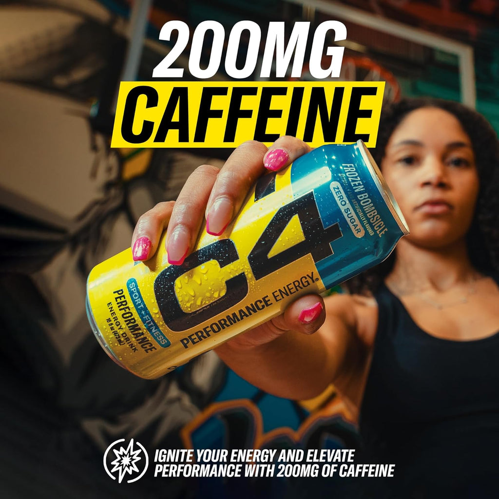 C4 Original Sugar Free Energy Drink | Orange Slice | Pre Workout Performance Drink with No Artificial Colors or Dyes,12 Fl Oz (Pack of 12)